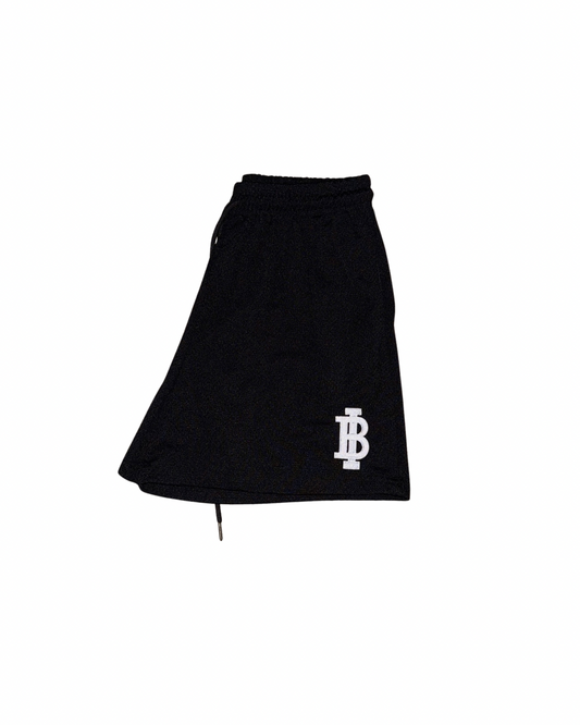 BLACK LOGO SHORTS